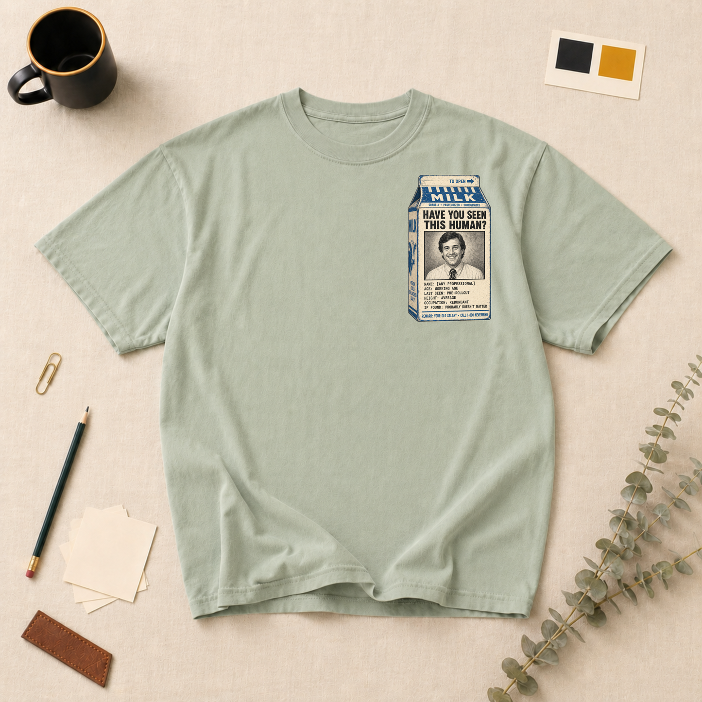 Milk carton t-shirt