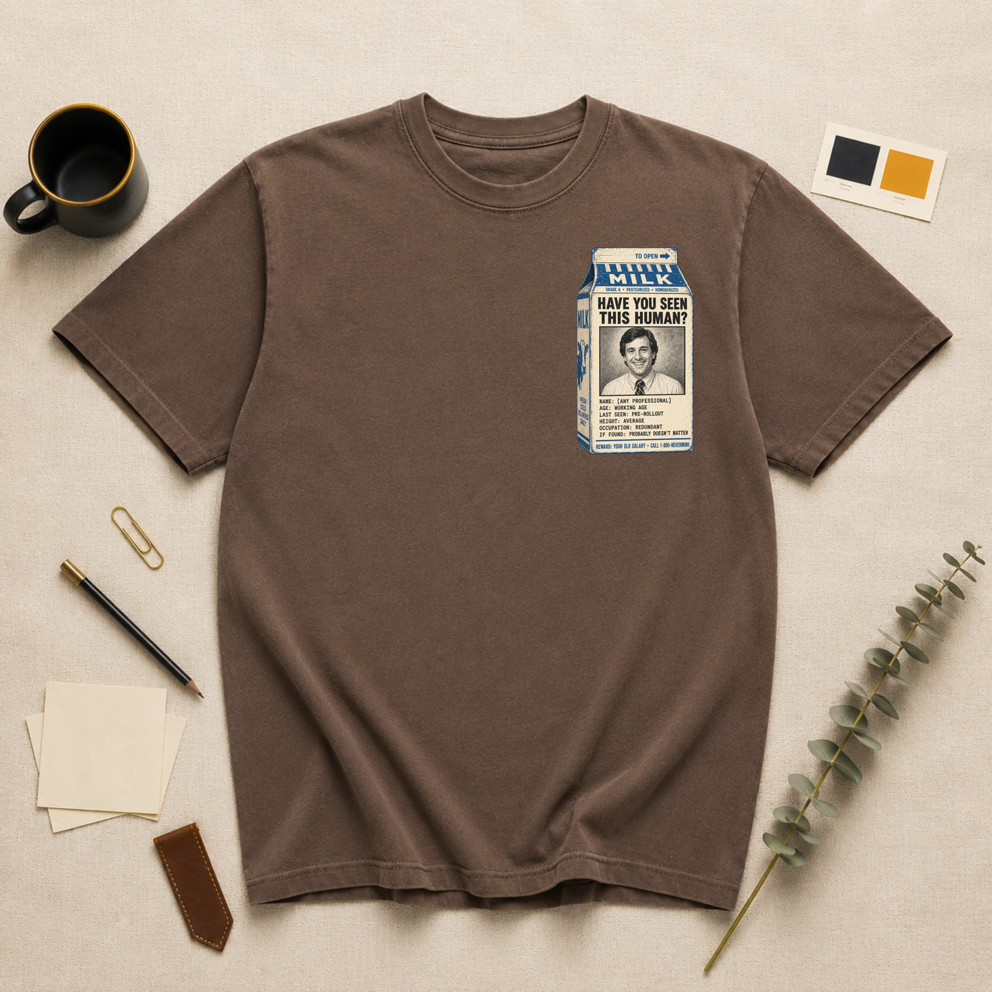 Milk carton t-shirt