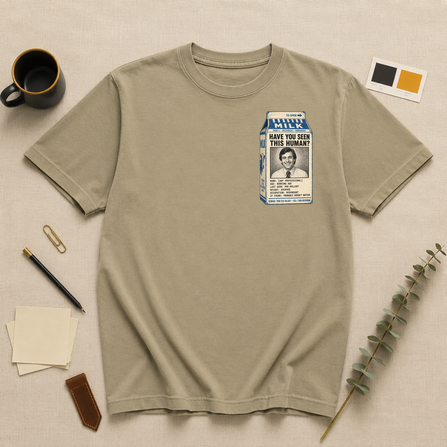 Milk carton t-shirt