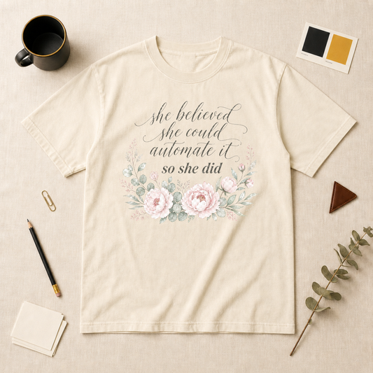 She believed t-shirt
